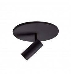  SF15001-BK-Downey 2-in Black LED Semi Flush Mount