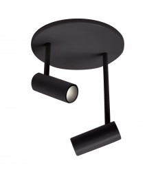  SF15002-BK-Downey 2-in Black LED Semi Flush Mount