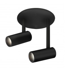  SF15102-BK-Downey 3-in Black LED Semi Flush Mount