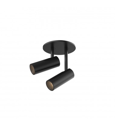  SF15602-BK-Downey Black LED Semi Flush Mount