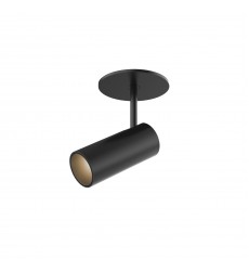  SF15701-BK-Downey 2-in Black LED Semi Flush Mount