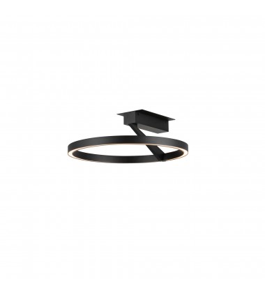  SF27716-BK-3WCCT-UNV-Roda 15-in Black LED Semi-Flush Mount