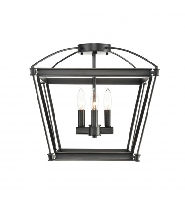  SF312204UB-Manor Urban Bronze 4 Lights Semi Flush Mount