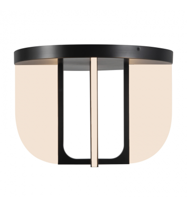 SF336816UB-Anders 17-in Black dimmable LED Semi-Flush Mount