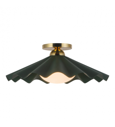 SF354016PGN-Furrow 16-in Green Semi-Flush Mount SF354016PGN-Furrow 16-in Green Semi-Flush Mount