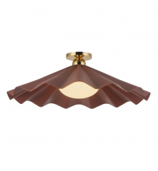 SF354125BGD-Furrow 25-in Red Semi-Flush Mount