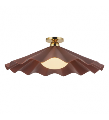 SF354125BGD-Furrow 25-in Red Semi-Flush Mount