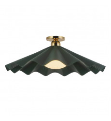 SF354125PGN-Furrow 25-in Green Semi-Flush Mount