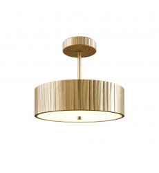  SF361212VB-Kensington 12-in Vintage Brass LED Semi Flush Mount