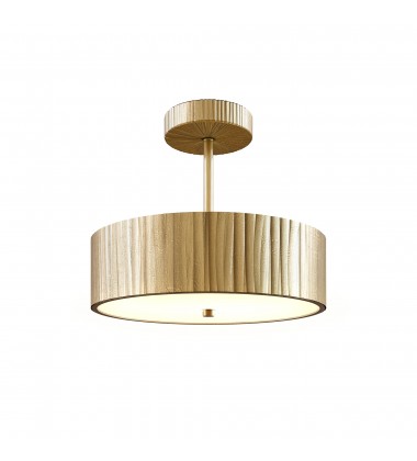  SF361212VB-Kensington 12-in Vintage Brass LED Semi Flush Mount