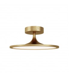  SF418012BG-Issa 12-in Brushed Gold LED Semi Flush Mount