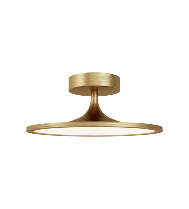 SF418012BG-UNV-Issa 12-in Brushed Gold LED Semi Flush Mount