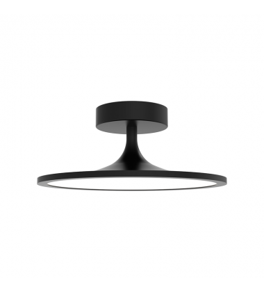 SF418012MB-UNV-Issa 12-in Matte Black LED Semi Flush Mount
