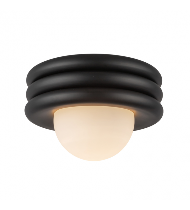SF426012MB-Harvey 12-in Matte Black Socket Semi-Flush Mount SF426012MB-Harvey 12-in Matte Black Socket Semi-Flush Mount