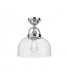  SF461101CH-Lancaster 12-in Chrome 1 Light Semi Flush Mount