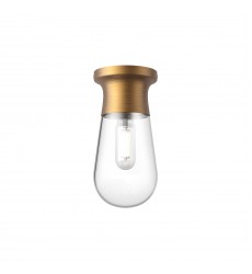  SF464001AG-Marcel 5-in Aged Gold 1 Light Semi Flush Mount