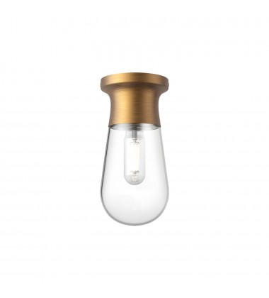  SF464001AG-Marcel 5-in Aged Gold 1 Light Semi Flush Mount