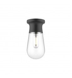  SF464001MB-Marcel 5-in Matte Black 1 Light Semi Flush Mount
