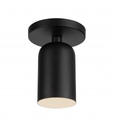  SF57704-BK-Nola 4-in Black 1 Light Semi-Flush