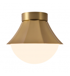 SF595211BGOP-Shelton 12-in Gold Semi-Flush Mount