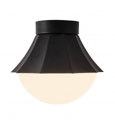 SF595211MBOP-Shelton 12-in Black Semi-Flush Mount