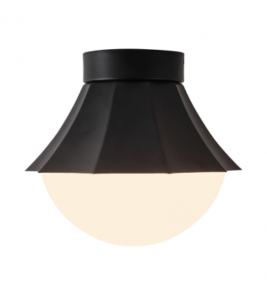 SF595211MBOP-Shelton 12-in Black Semi-Flush Mount