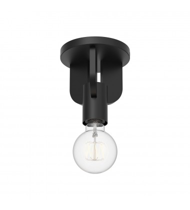  SF607001MB-Claire 5-in Matte Black 1 Light Semi Flush Mount
