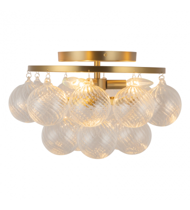 SF654318BGRC-Faye 18-in Gold Semi-Flush Mount SF654318BGRC-Faye 18-in Gold Semi-Flush Mount