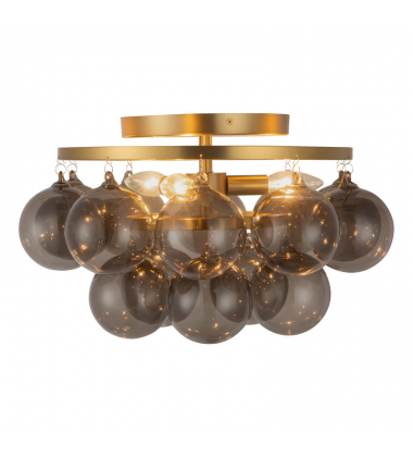 SF654318BGSM-Faye 18-in Gold Semi-Flush Mount SF654318BGSM-Faye 18-in Gold Semi-Flush Mount