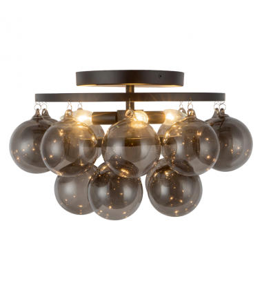 SF654318MBSM-Faye 18-in Black Semi-Flush Mount SF654318MBSM-Faye 18-in Black Semi-Flush Mount