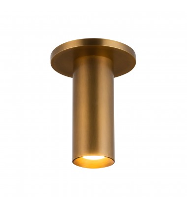  SF90406-VB-Mason 6-in Vintage Brass LED Semi-Flush