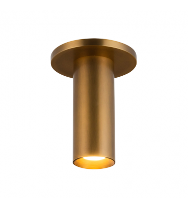 SF90406-VB-UNV-Mason 6-in Vintage Brass LED Semi-Flush Mount