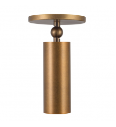 SF90477-VB-Mason 5-in Brass dimmable LED Semi-Flush Mount