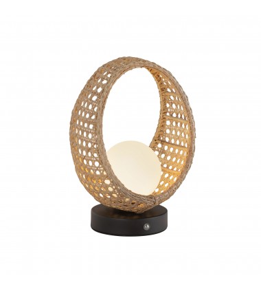  TL20610-BK/OP-Lanai 10-in Black/Opal Glass LED Table Lamp