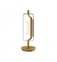  TL28518-BG-Hilo 18-in Brushed Gold LED Table Lamp
