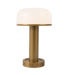 TL308706VBGO-Vienna 9-in Brass dimmable LED Table Lamp