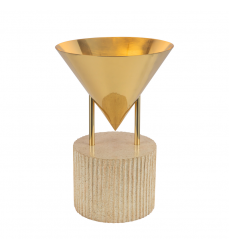 TL341015PTB-Versus 15-in Brass Table Lamp