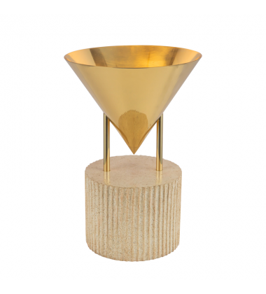 TL341015PTB-Versus 15-in Brass Table Lamp