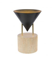 TL341015UB-Versus 15-in Black Table Lamp