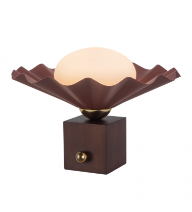 TL354012BGD-Furrow 9-in Red Table Lamp