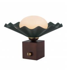 TL354012PGN-Furrow 9-in Green Table Lamp