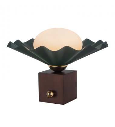 TL354012PGN-Furrow 9-in Green Table Lamp