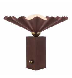 TL354116BGD-Furrow 14-in Red Table Lamp