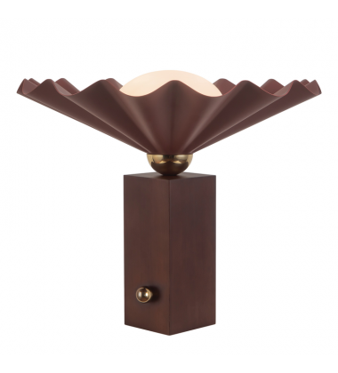 TL354116BGD-Furrow 14-in Red Table Lamp