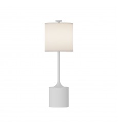  TL418726WHIL-Issa 26-in White/Ivory Linen 1 Light Table Lamp