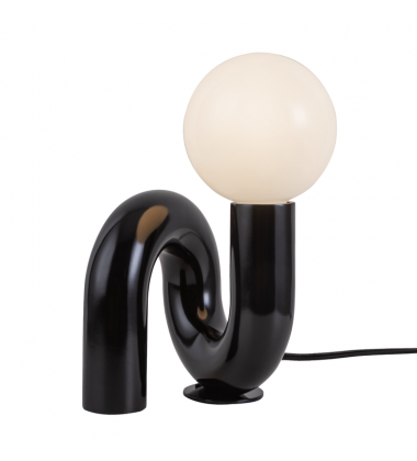 TL420107GBK-Sadie 6-in Glossy Black Socket Table Lamp