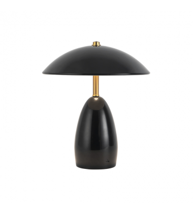 TL437409GBK-Poppy 9-in Black dimmable LED Table Lamp