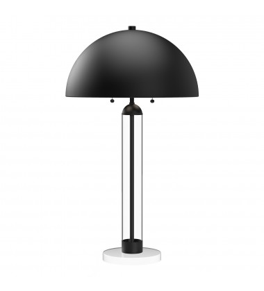  TL565019MB-Margaux 18-in Matte Black 2 Lights Table Lamp