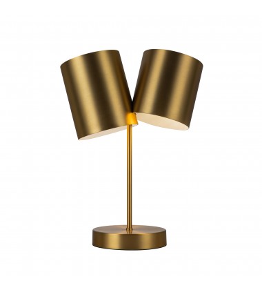  TL58814-BG-Keiko 14-in Brushed Gold 2 Lights Table Lamp