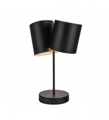  TL58814-BK-Keiko 14-in Black 2 Lights Table Lamp